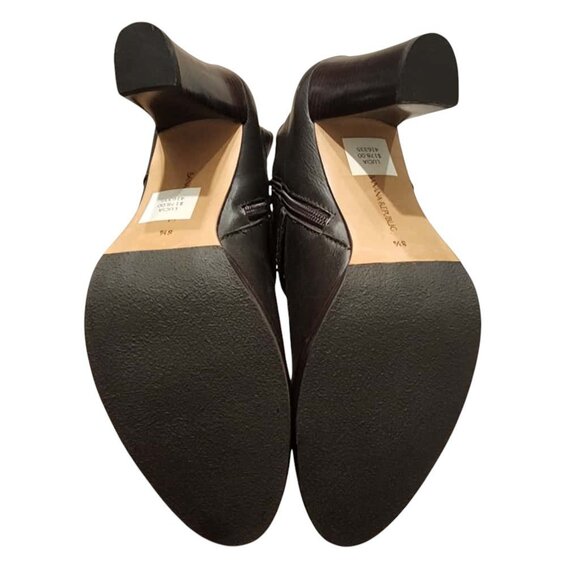 Banana Republic Lucia Leather Brown Calf Boots Women's Size 8.5 Side Zipper - Picture 8 of 9